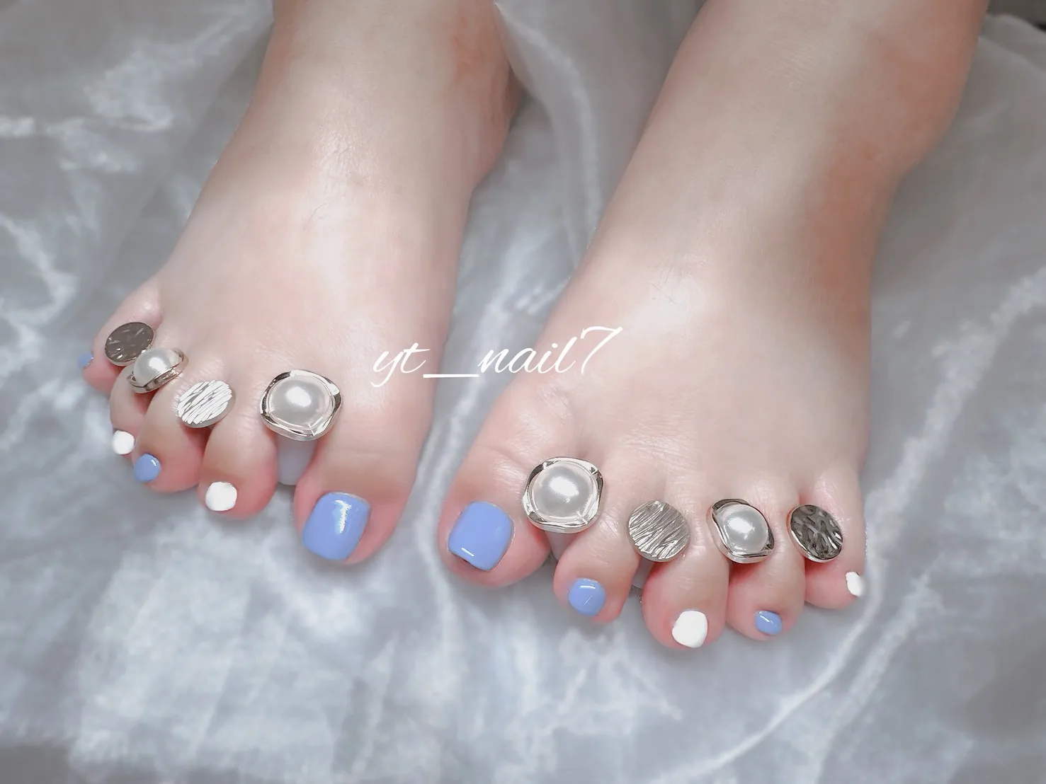 yt_nail7 足部凝膠美甲作品